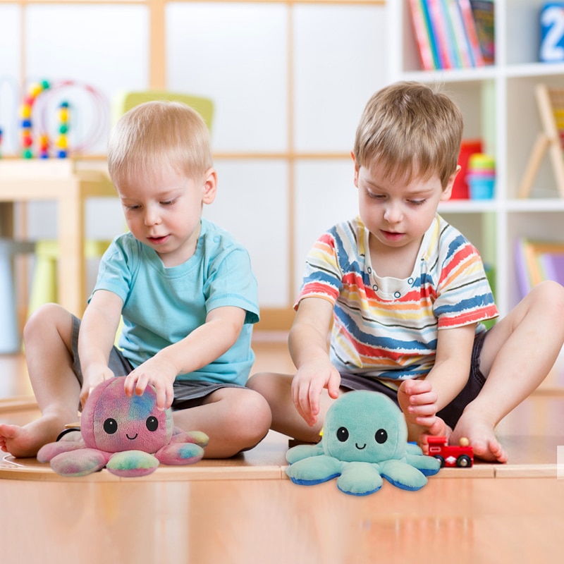 Reversible Plush Octopus Stuffed Toy